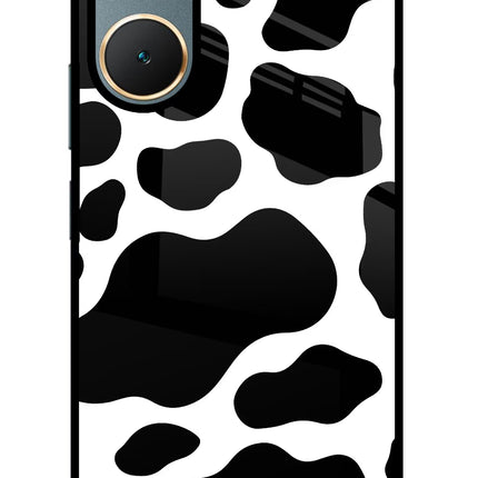Cow Spots Vivo Y18/Y18e Glass Case