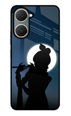 Shri Krishna Silhouette Vivo Y18/Y18e Glass Case