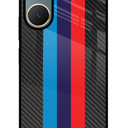 BMW Stripes Pattern Vivo Y18/Y18e Glass Case