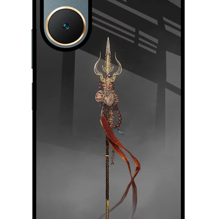 Shiv Trishul Vivo Y18/Y18e Glass Case