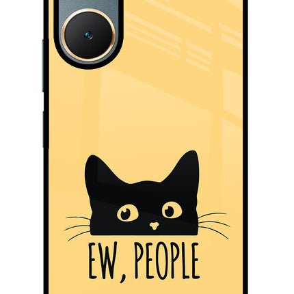 Ew People Catitude Vivo Y18/Y18e Glass Case