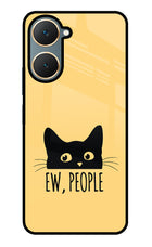 Ew People Catitude Vivo Y18/Y18e Glass Case