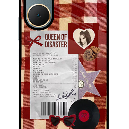 Queen of Disaster Vivo Y18/Y18e Glass Case