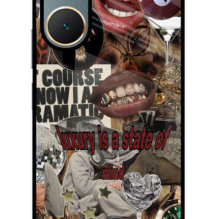 Luxury Vivo Y18/Y18e Glass Case