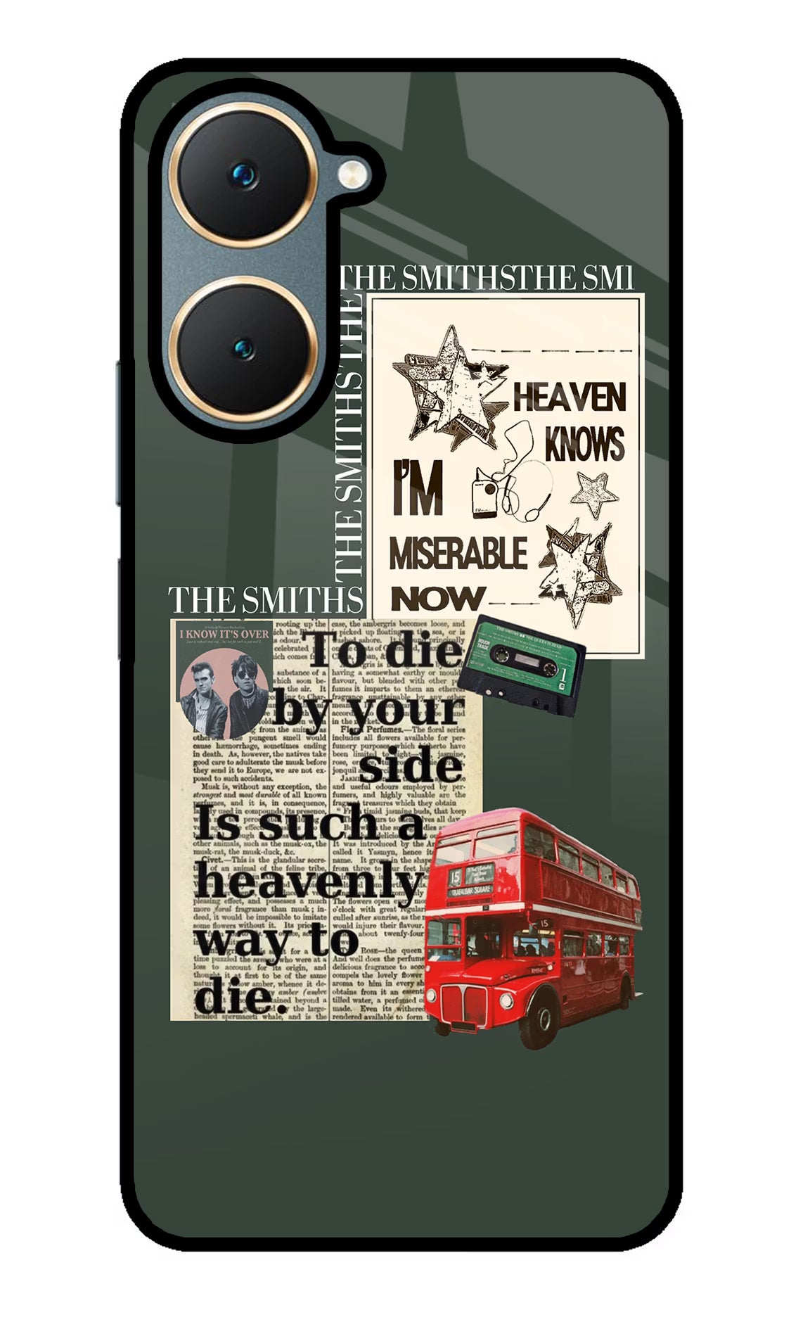 The Smiths Vivo Y18/Y18e Glass Case Back Cover by Casekaro