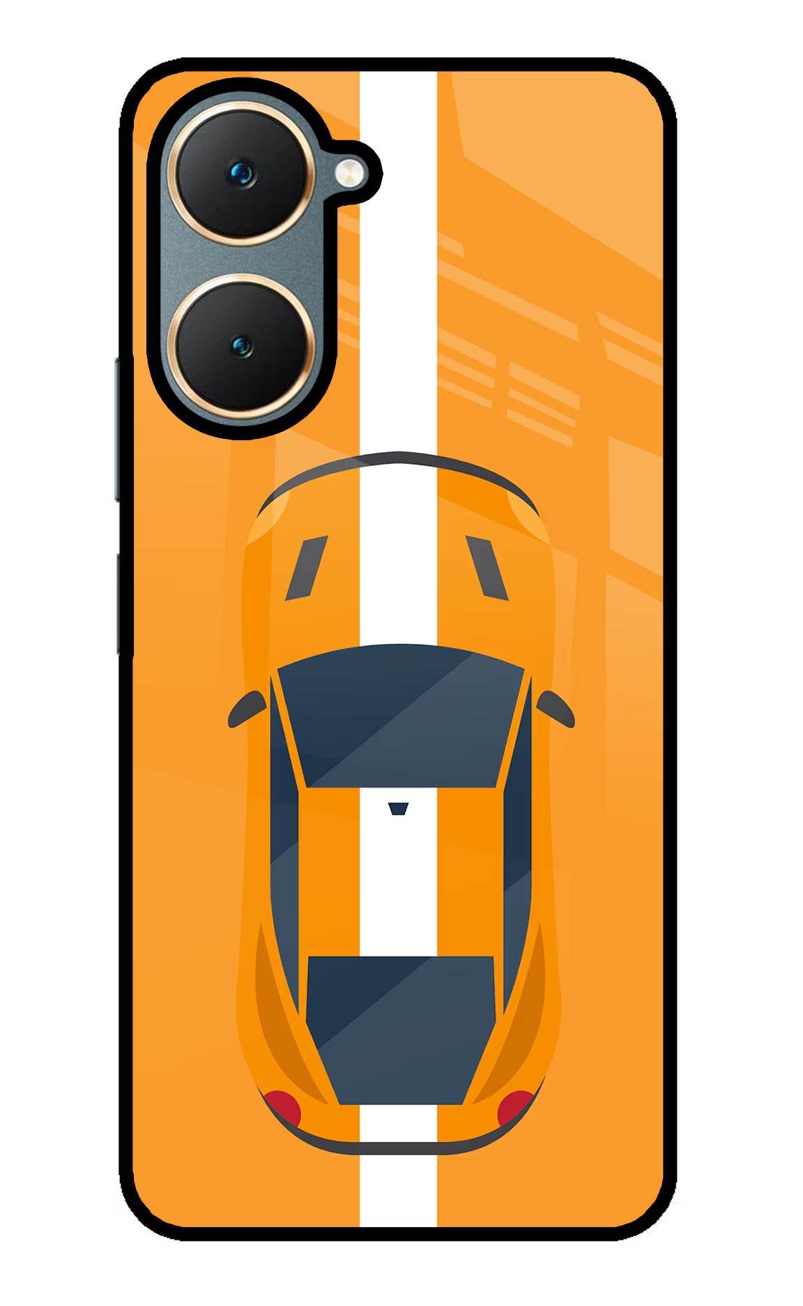 Highway Pursuit Vivo Y18/Y18e Glass Case Back Cover by Casekaro