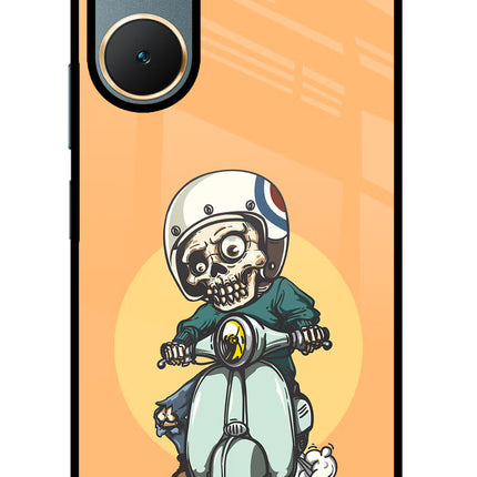Undead Biker Vivo Y18/Y18e Glass Case