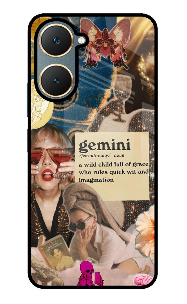 Gemini Zodiac Vivo Y18/Y18e Glass Case
