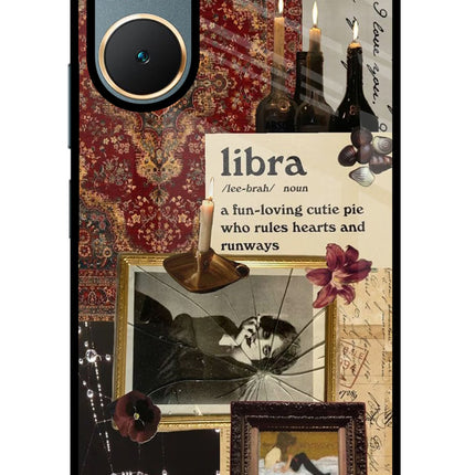 Libra Zodiac Vivo Y18/Y18e Glass Case