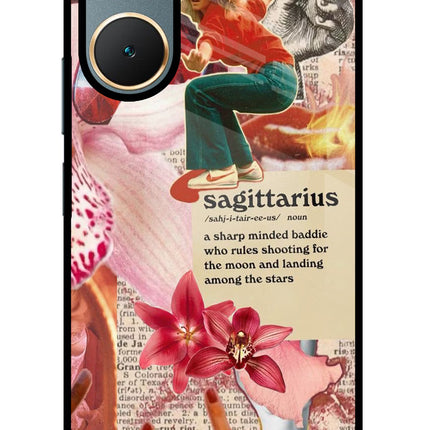 Sagittarius Zodiac Vivo Y18/Y18e Glass Case