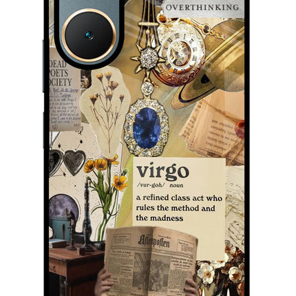 Virgo Zodiac Vivo Y18/Y18e Glass Case