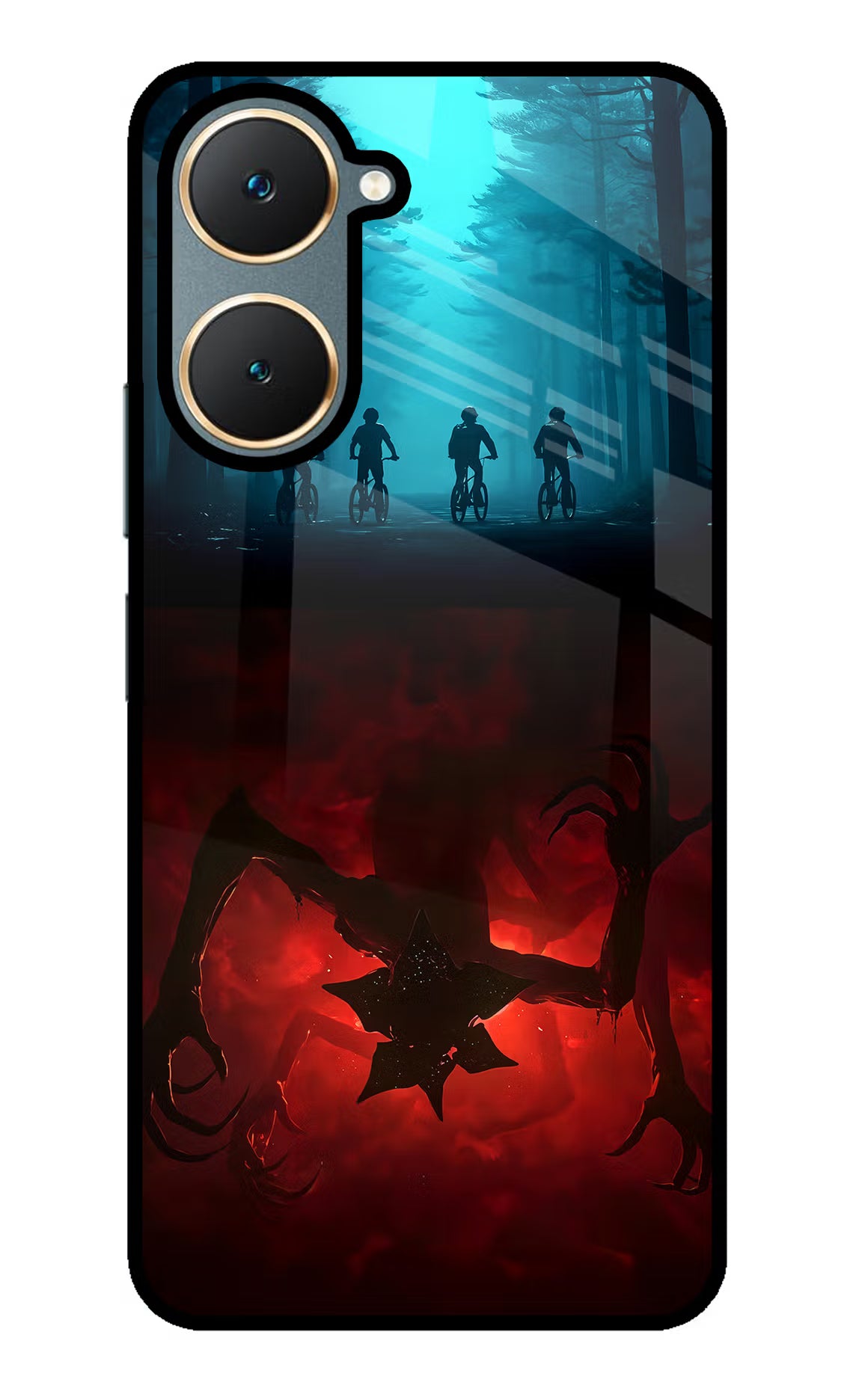 Ordinary Things Downside Up Vivo Y18/Y18e Glass Case Back Cover by Casekaro