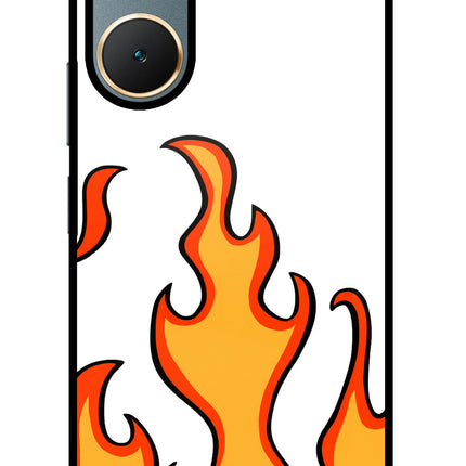 Fired Up – White Vivo Y18/Y18e Glass Case
