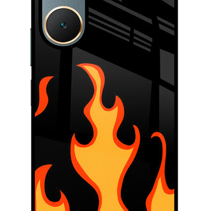 Fired Up – Black Vivo Y18/Y18e Glass Case