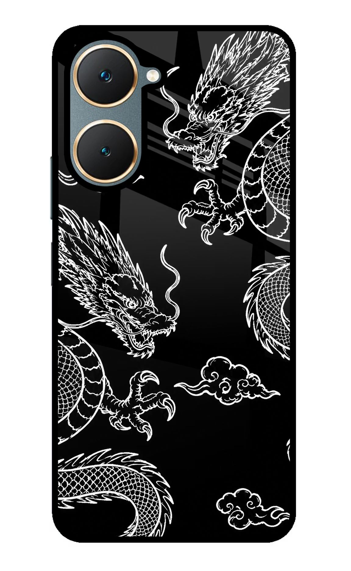 Twin Dragons Vivo Y18/Y18e Glass Case