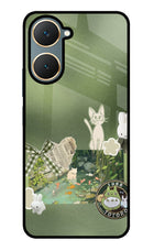 Aesthetic anime Vivo Y18/Y18e Glass Case