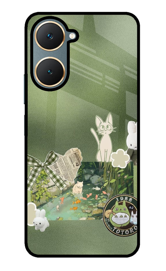 Aesthetic anime Vivo Y18/Y18e Glass Case