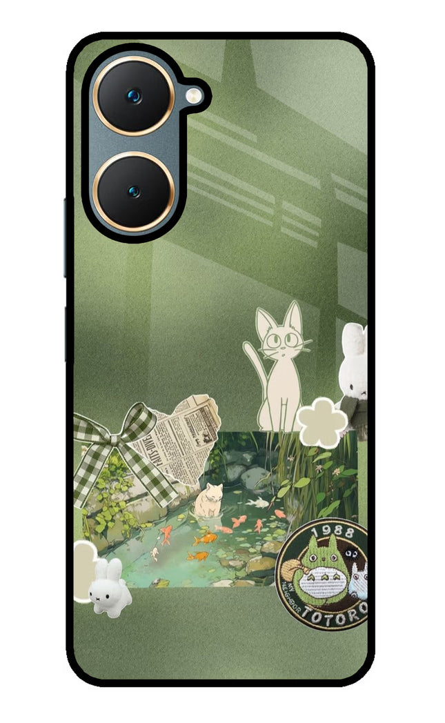 Aesthetic anime Vivo Y18/Y18e Glass Case