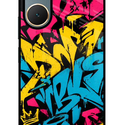 Graffiti Vibe Vivo Y18/Y18e Glass Case