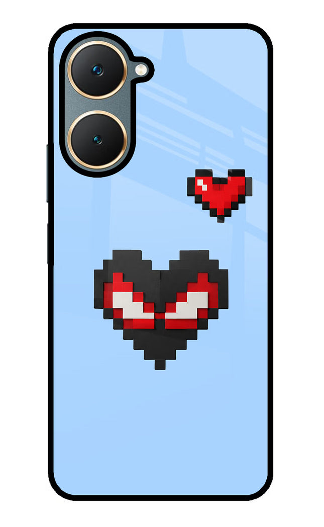 Peter Heart Vivo Y18/Y18e Glass Case