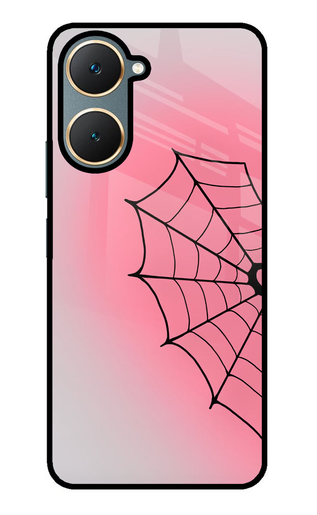 Pink Web Vivo Y18/Y18e Glass Case