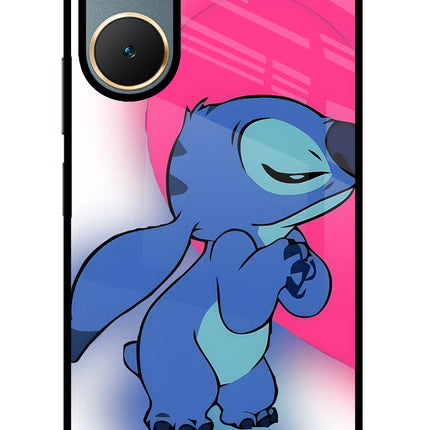 Stitch Hug Vivo Y18/Y18e Glass Case