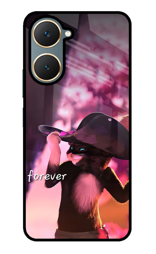 Forever Cat Vivo Y18/Y18e Glass Case