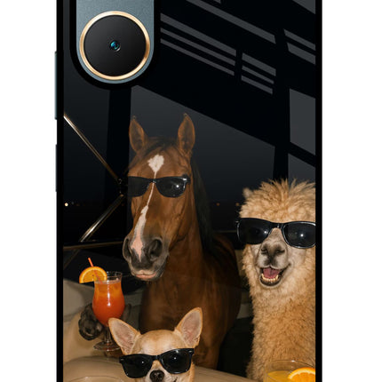 Party Squad Vivo Y18/Y18e Glass Case