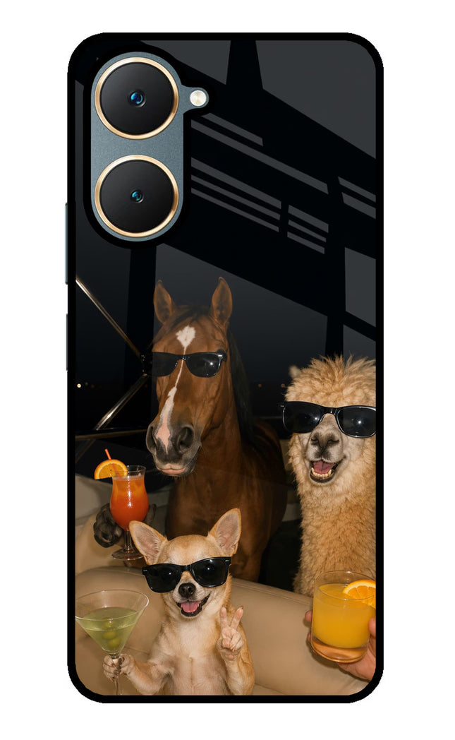 Party Squad Vivo Y18/Y18e Glass Case