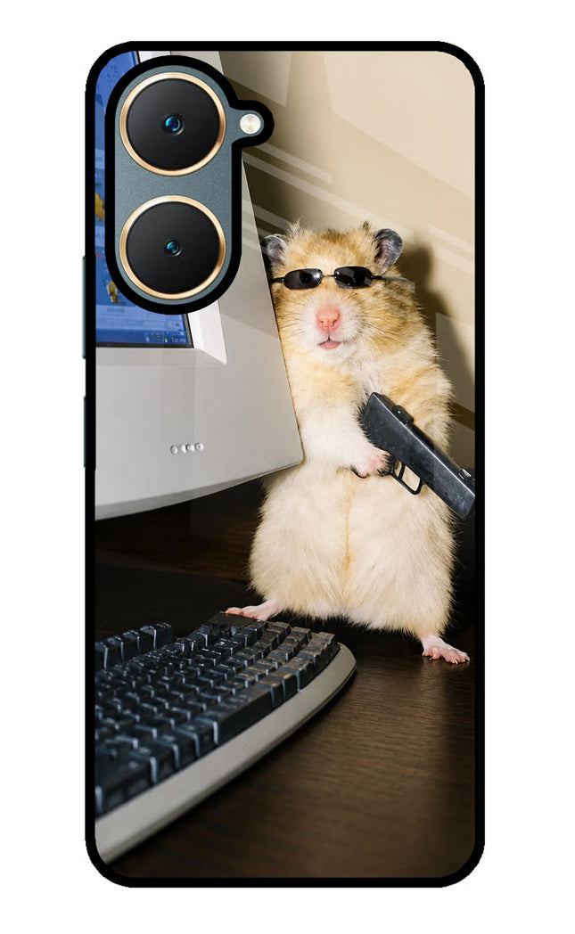 Hacker Hamster Vivo Y18/Y18e Glass Case