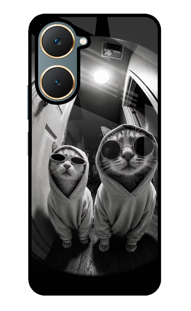 Hood Cats Vivo Y18/Y18e Glass Case
