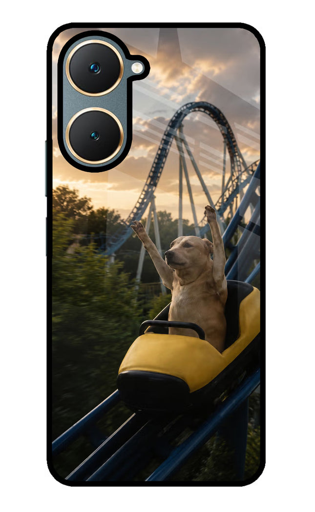 Rollercoaster Dog Vivo Y18/Y18e Glass Case