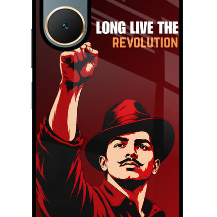 Bhagat Singh Revolution Vivo Y18/Y18e Glass Case