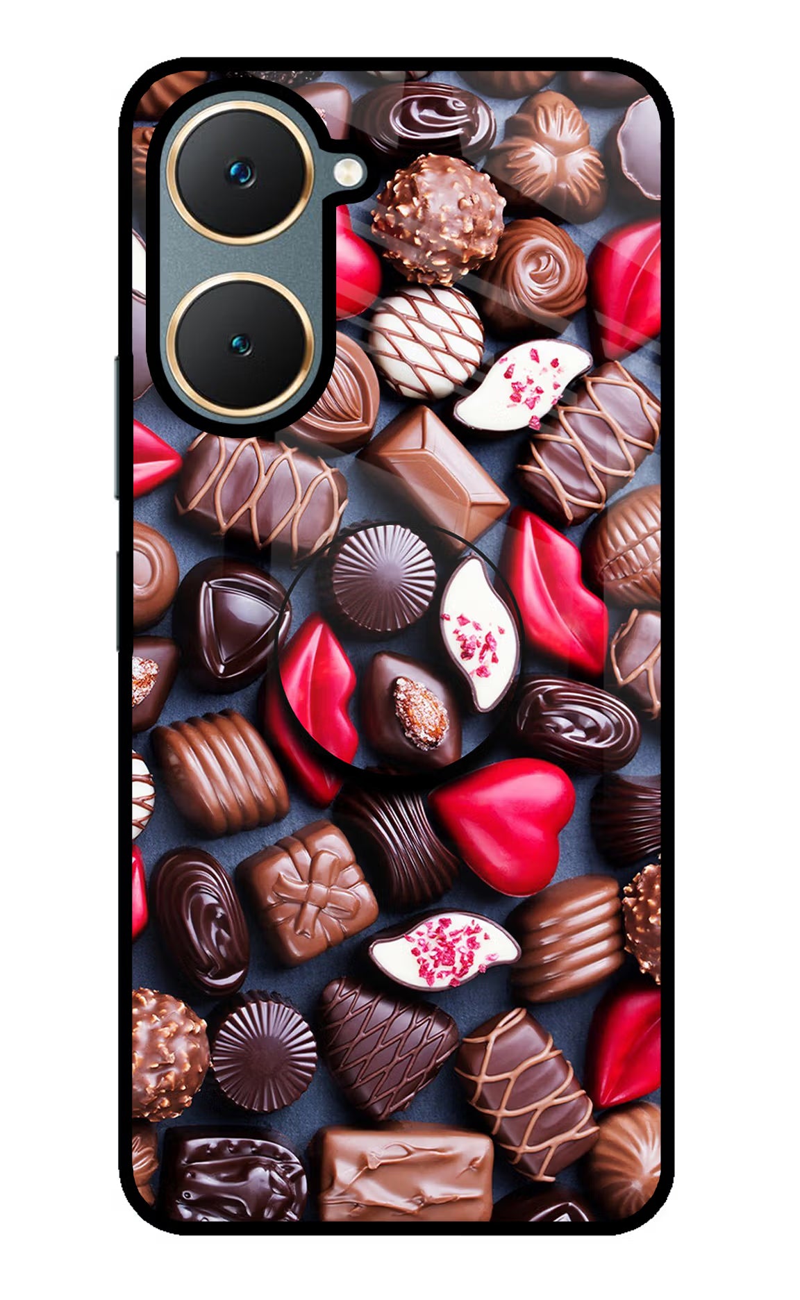 Chocolates Vivo Y18/Y18e Pop Case by Casekaro