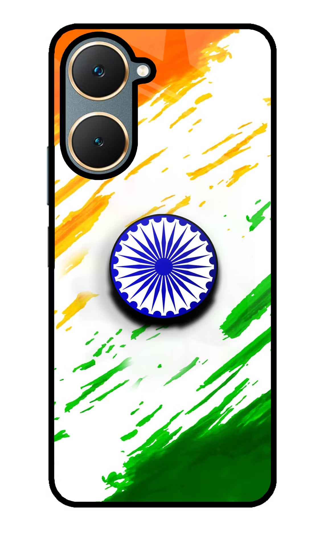 Indian Flag Ashoka Chakra Vivo Y18/Y18e Pop Case by Casekaro