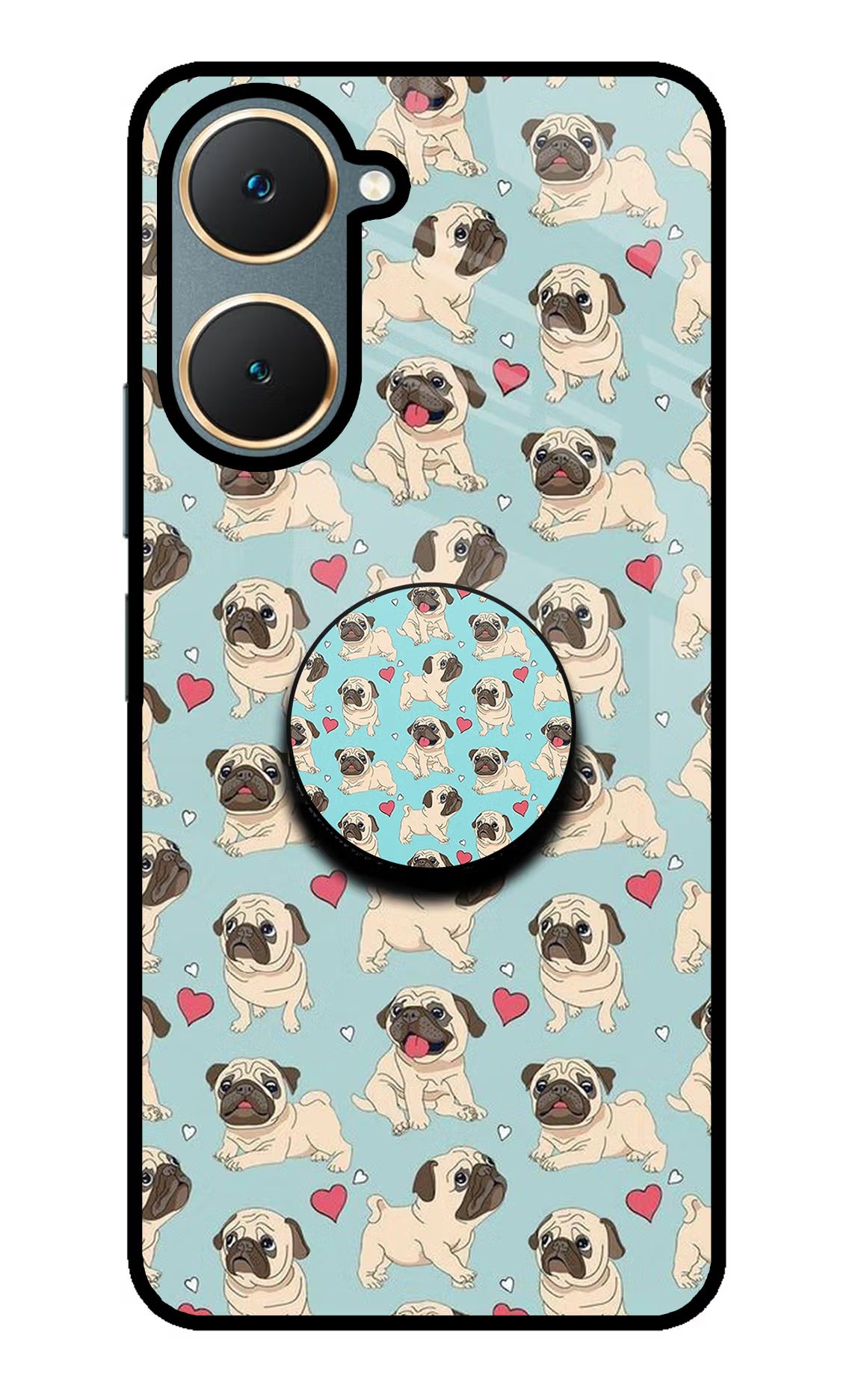 Pug Dog Vivo Y18/Y18e Pop Case by Casekaro