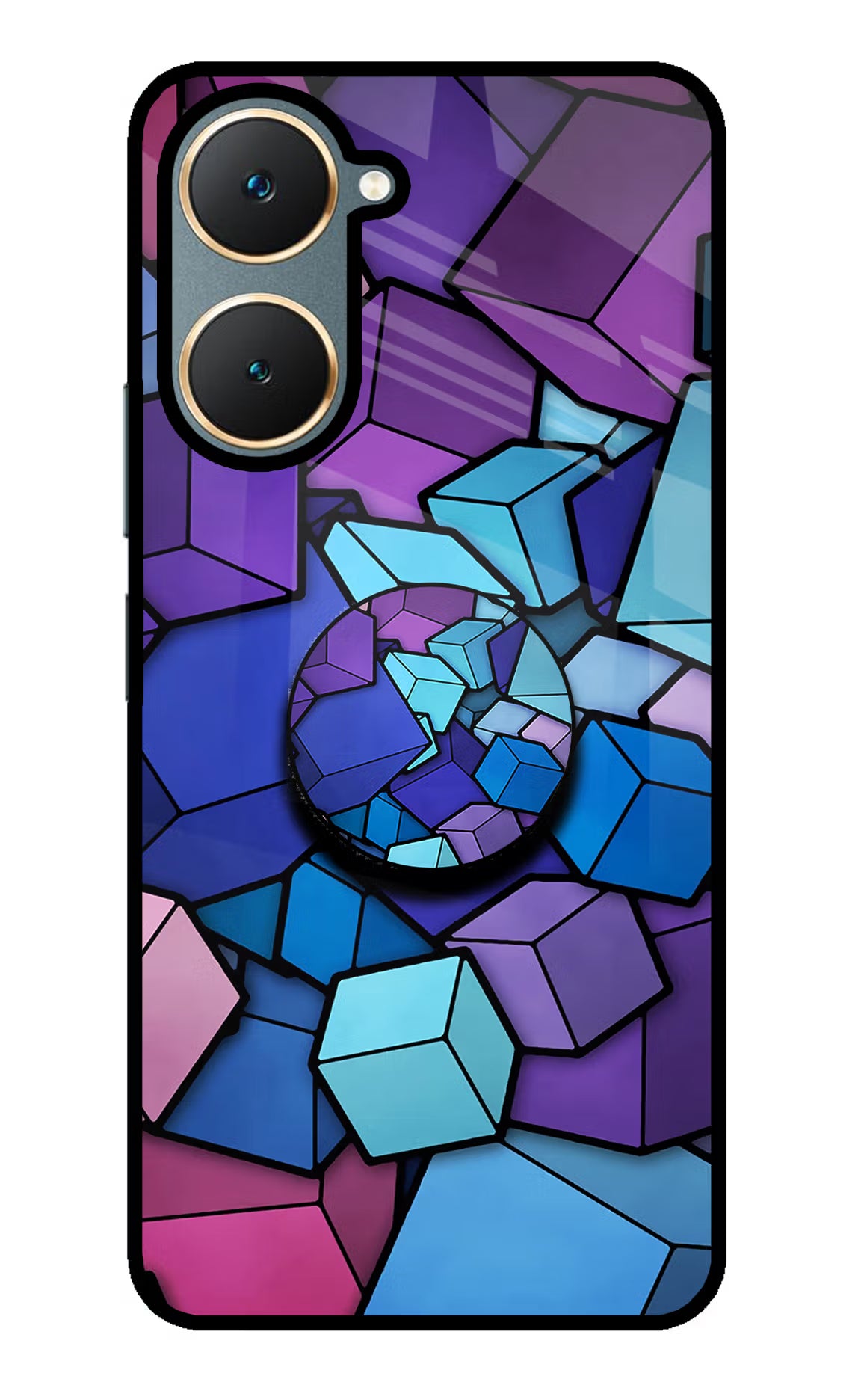 Cubic Abstract Vivo Y18/Y18e Pop Case by Casekaro
