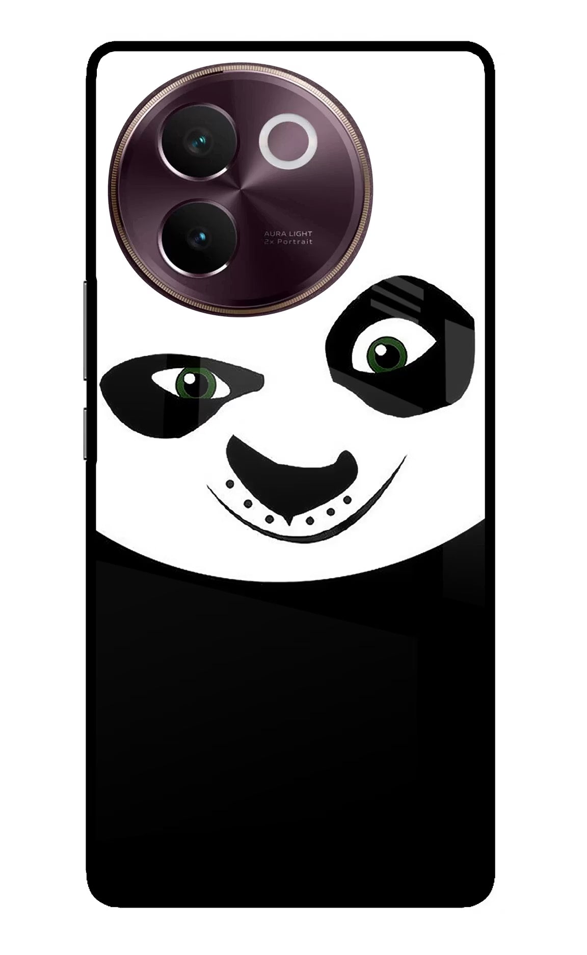 Panda Vivo V30e Glass Case Back Cover by Casekaro