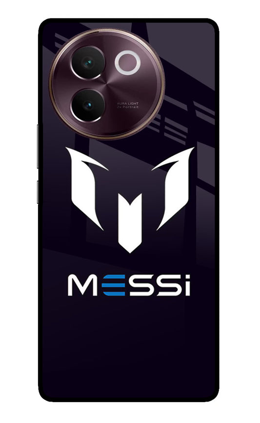 Messi Logo Vivo V30e Glass Case
