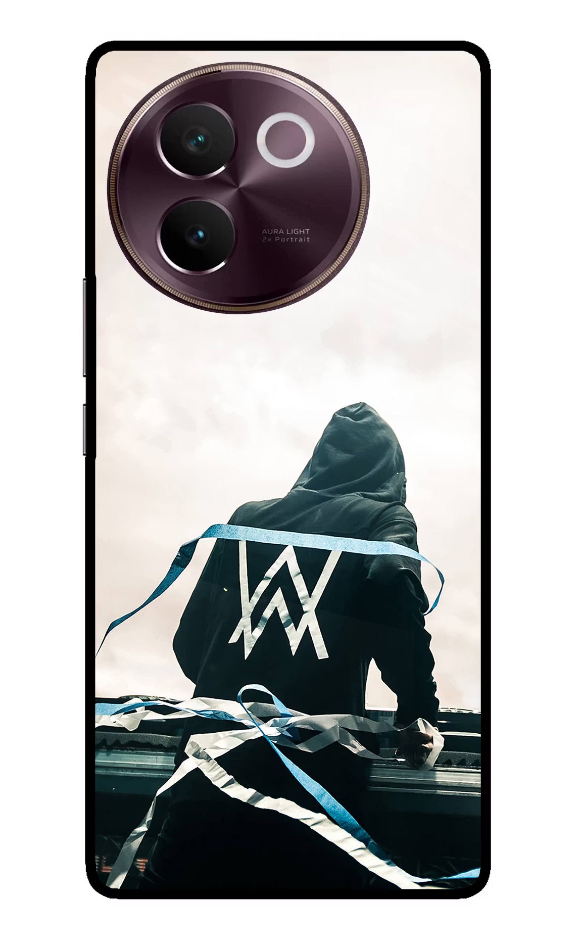 Alan Walker Vivo V30e Glass Case Back Cover by Casekaro