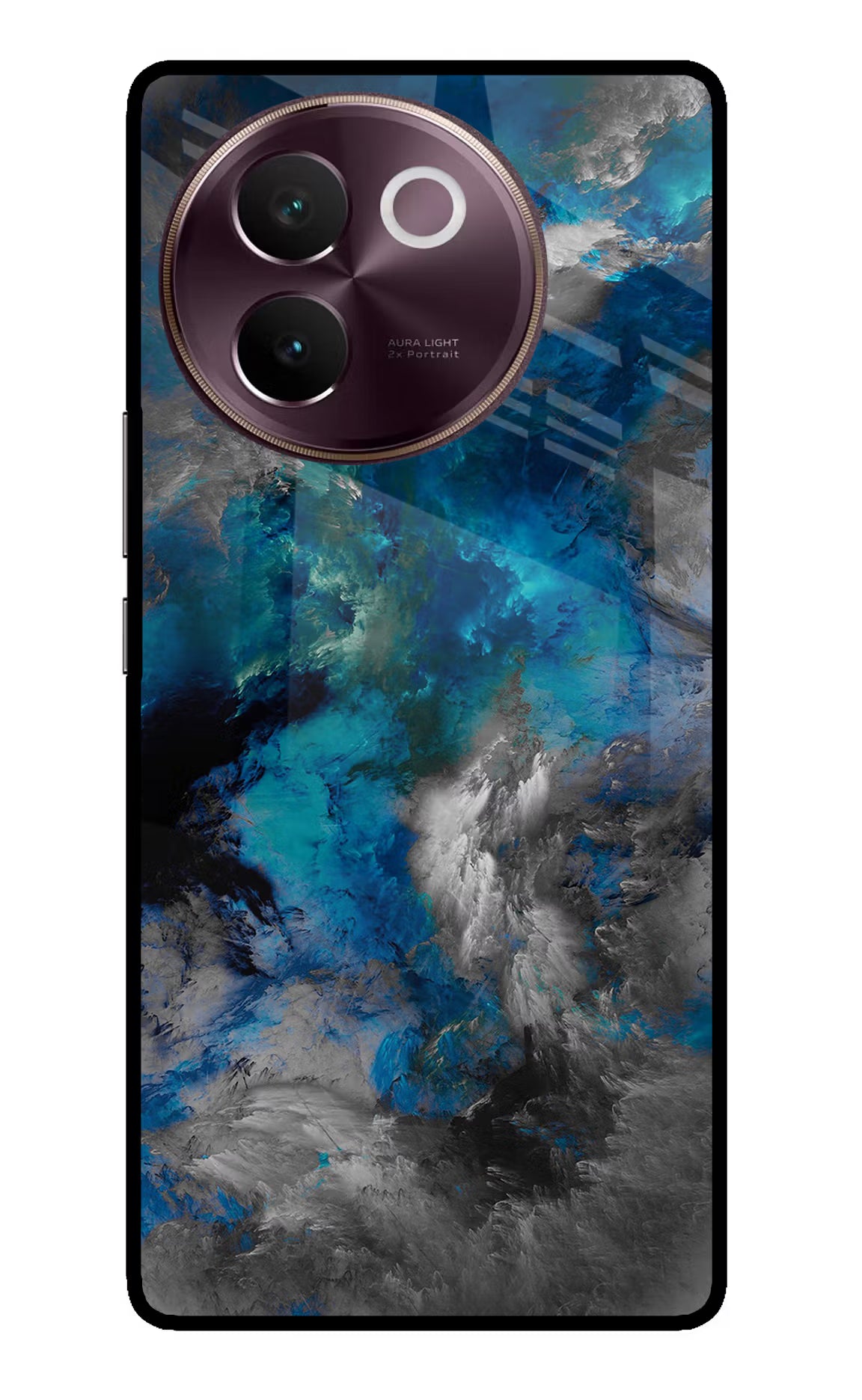 Artwork Vivo V30e Glass Case Back Cover by Casekaro