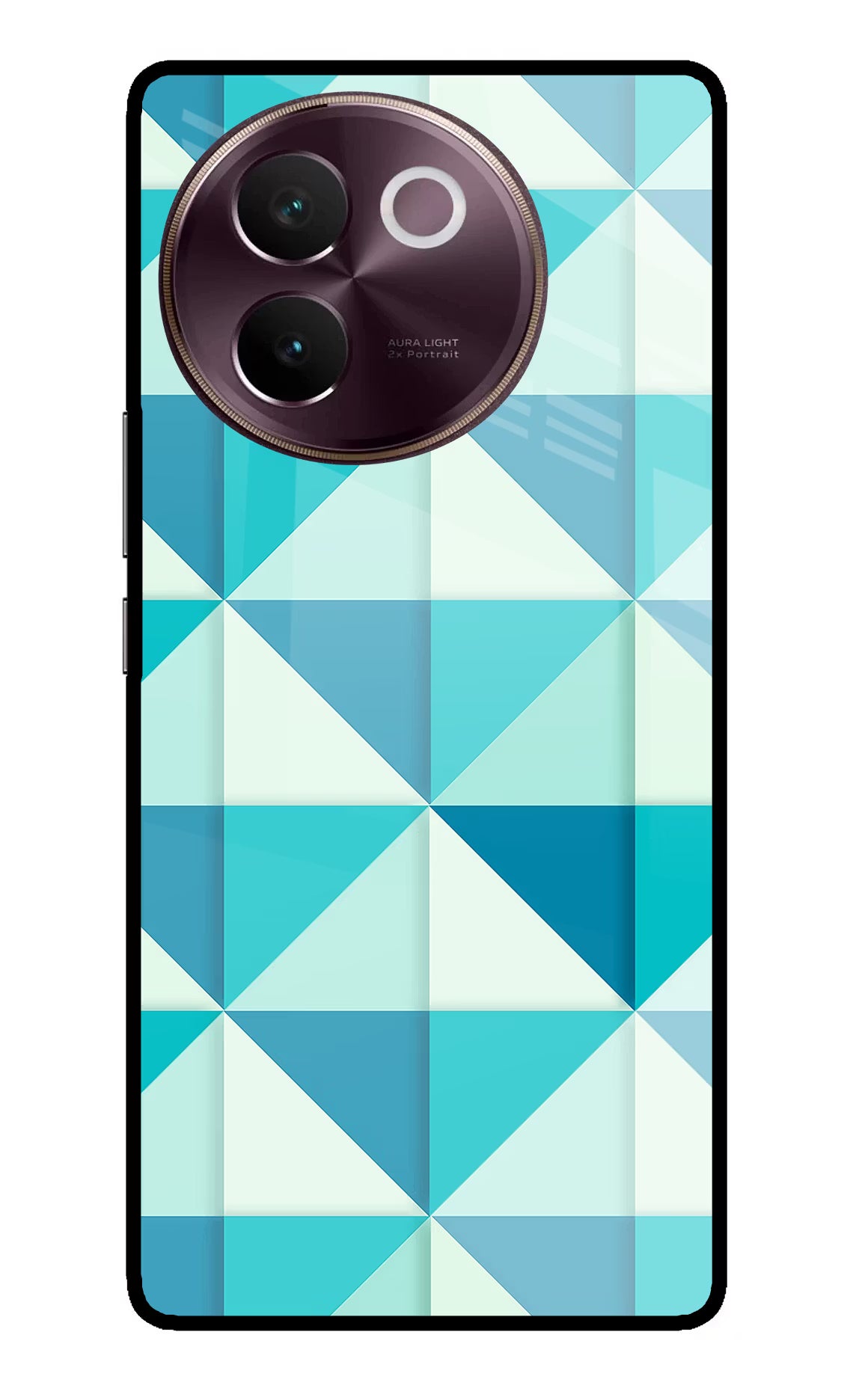 Abstract Vivo V30e Glass Case Back Cover by Casekaro