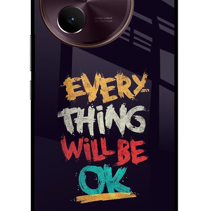 Everything Will Be Ok Vivo V30e Glass Case