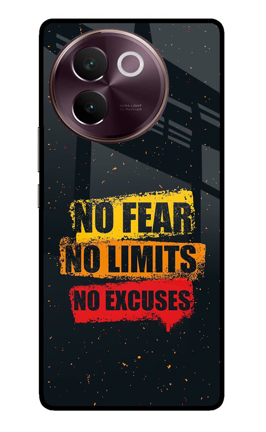 No Fear No Limits No Excuse Vivo V30e Glass Case