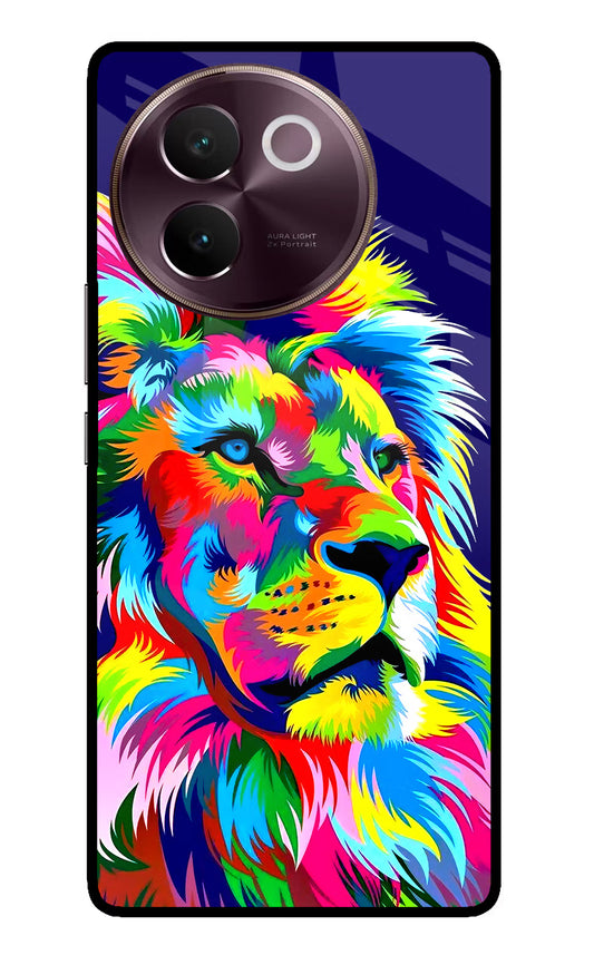 Vector Art Lion Vivo V30e Glass Case