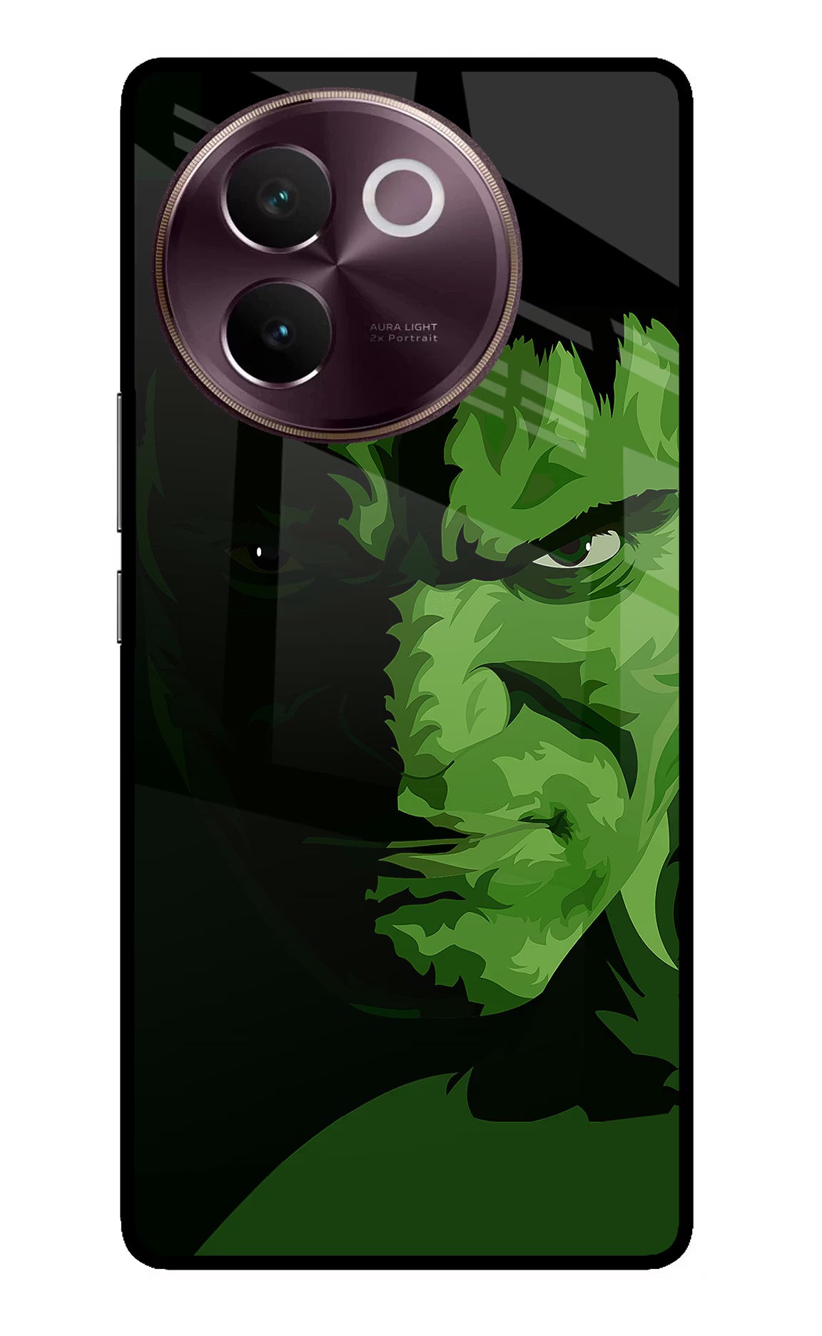 HULK Vivo V30e Glass Case Back Cover by Casekaro