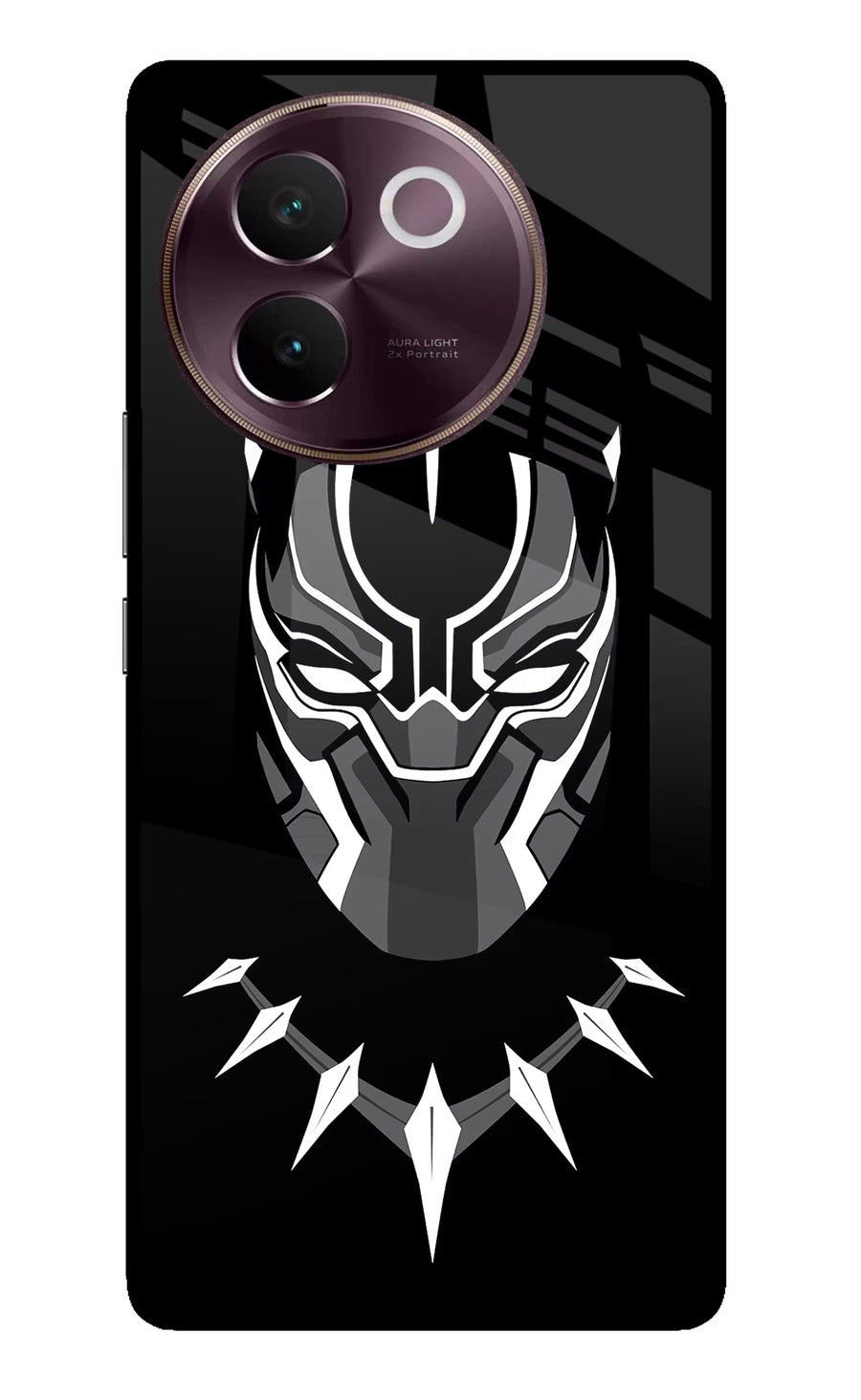 Black Panther Vivo V30e Back Cover, Glass case