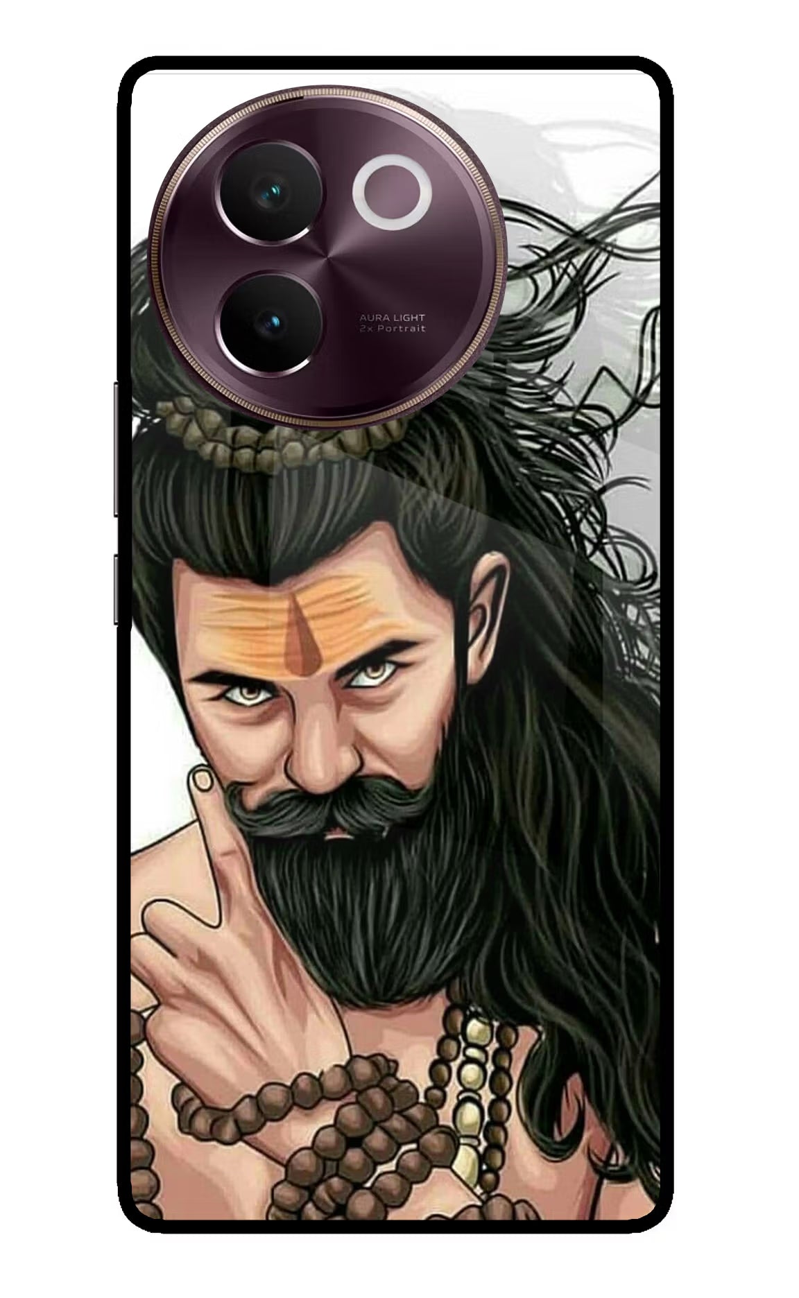 Mahadev Vivo V30e Glass Case Back Cover by Casekaro