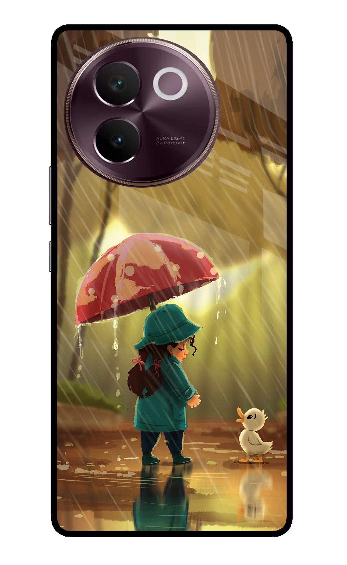Rainy Day Vivo V30e Glass Case