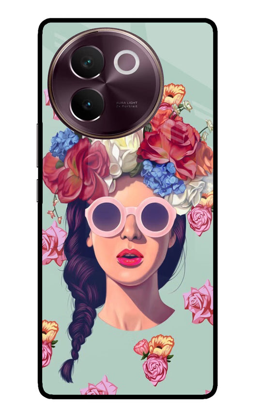 Pretty Girl Vivo V30e Glass Case